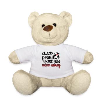 Proud Soccer Nanny Grandma Of Soccer Player Nanny - Teddy Bear - white - Front