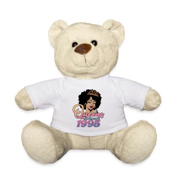 Queens Are Born in 1995 - 27. Geburtstag für Frauen - Teddy - Weiß - Vorne