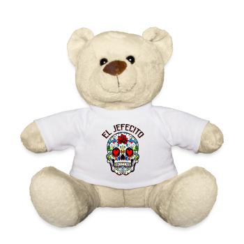 Sugar Skull El Jefecito Le petit patron Dia de Los - Nounours - blanc - Devant