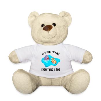 Es ist in Ordnung, ich bin in Ordnung, alles ist in Ordnung Katze und Shar - Teddy - Weiß - Vorne