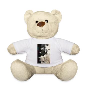 Woman with 3 necklaces - Nounours - blanc - Devant