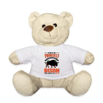 Buffalo Cadeau Bison Buffallo Eau Buffle - Nounours - blanc - Devant