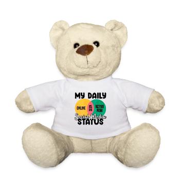 My Daily Social Media Status Venn Diagram Shirt - Teddy Bear - white - Front