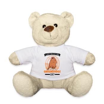 J’aime beaucoup Marmotte Marmotte Murmeltier - Nounours - blanc - Devant