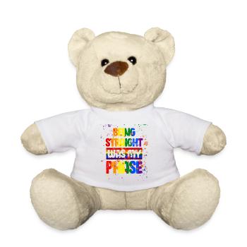 LGBT Rainbow Gay Pride Homo Lesbian Gay - Teddy Bear - white - Front