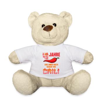 49 Jahre und immer noch scharf wie Chili - Teddy - Weiß - Vorne