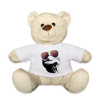 Turtle Sunglasses Turtles black white - Teddy Bear - white - Front