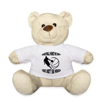 Club de basket-ball Amateurs de basket-ball Joueurs de basket-ball - Nounours - blanc - Devant