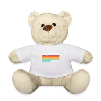 Vintage Holiday Trip Siquijor Philippines Asia - Teddy Bear - white - Front