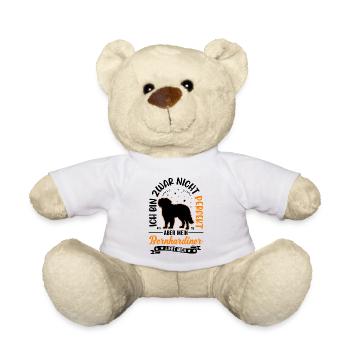Bernhardiner Geschenk St. Bernhardshund - Teddy - Weiß - Vorne