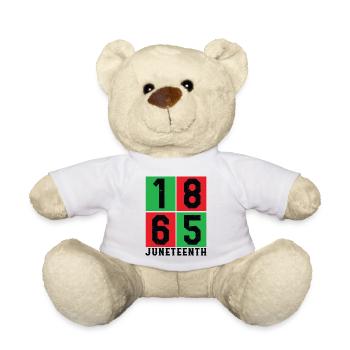 Juneteenth Shirt, 1865 BLM, Afro Women, Melanin, - Teddy Bear - white - Front