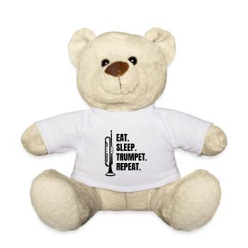 Trompete Musik lustiger Spruch Musiker Instrument - Teddy - Weiß - Vorne