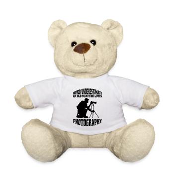 Fotograf Kamera Fotografen lustig Fotografieren - Teddy - Weiß - Vorne