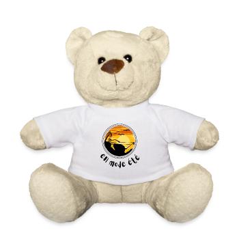 en mode été - en mode soleil - Nounours - blanc - Devant