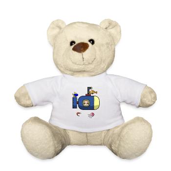 Scuba Diving Sloth Lazy Animal Diving I Gift - Teddy Bear - white - Front