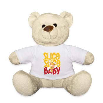 Slice slice baby pizza - Teddy - Weiß - Vorne