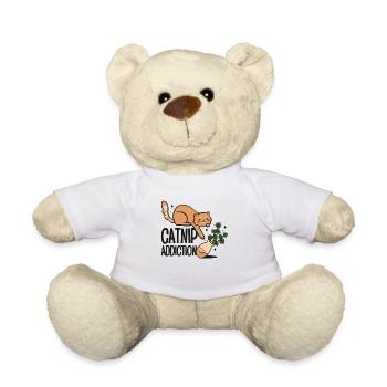 Dépendance à l’herbe à chat Propriétaire de chat Animal de compagnie - Nounours - blanc - Devant