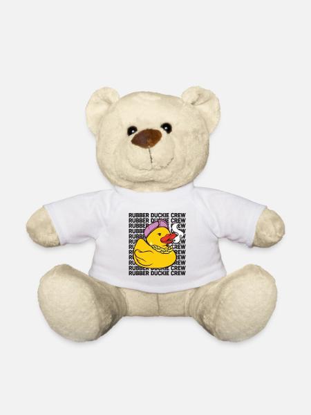 Canard en caoutchouc Équipage de canard en caoutchouc - Nounours - blanc