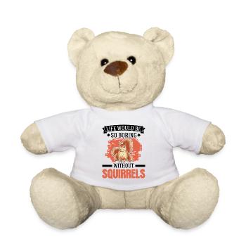 Cadeau Écureuil Écureuil Gris Écureuil - Nounours - blanc - Devant