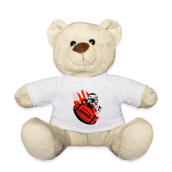 American Football Flag Patriotic Sports Football - Teddy Bear - white - Front