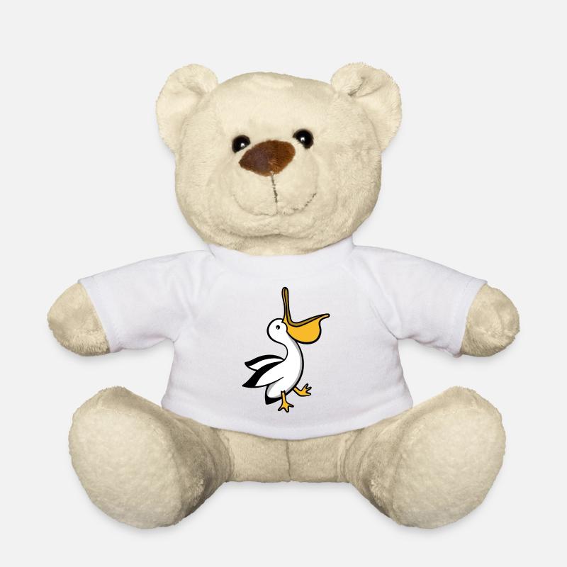 Mignon Pélican - Nounours - blanc