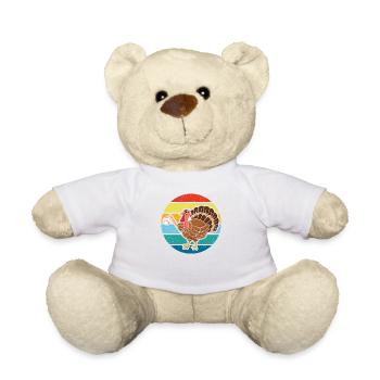 Truthahntag Baseball Erntedank Sport Herbst Herbst - Teddy - Weiß - Vorne