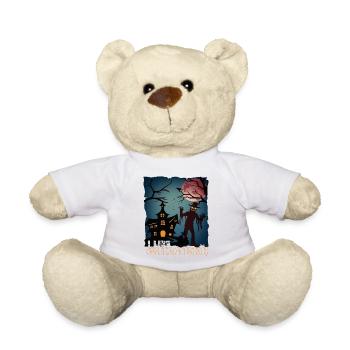 Happy Halloween Grusel Monster Spuk Horror Schreck - Teddy - Weiß - Vorne