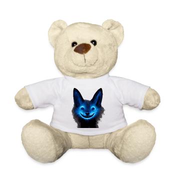 Chien bleu au look fantôme - Nounours - blanc - Devant