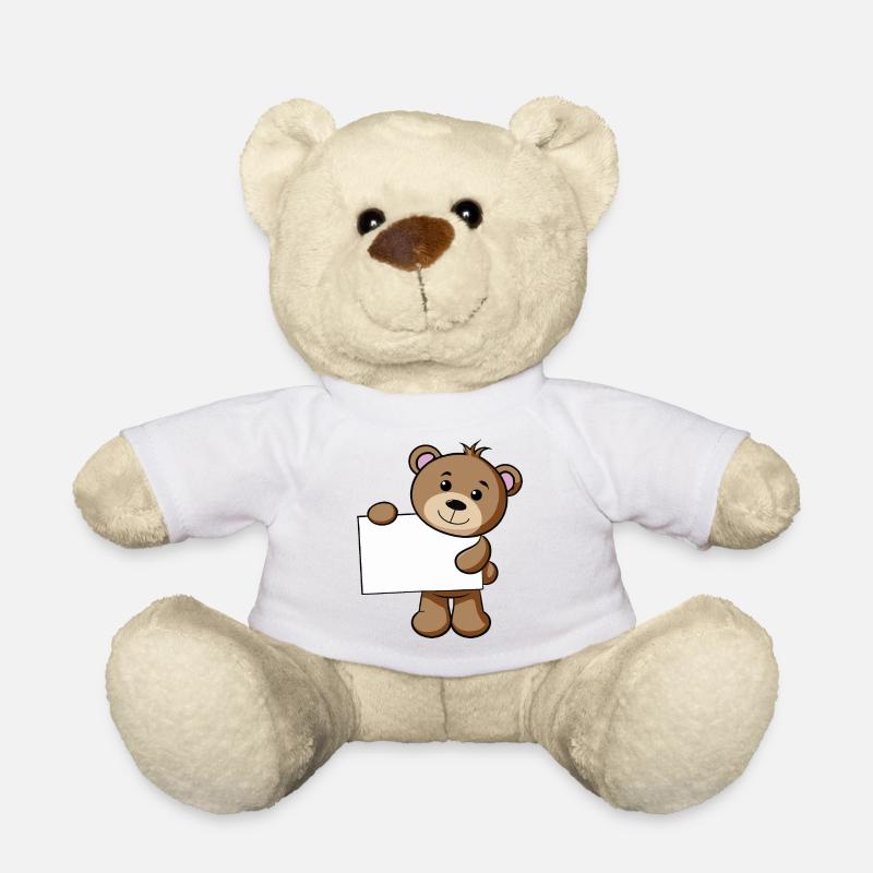 Teddy Schild - Teddy - Weiß