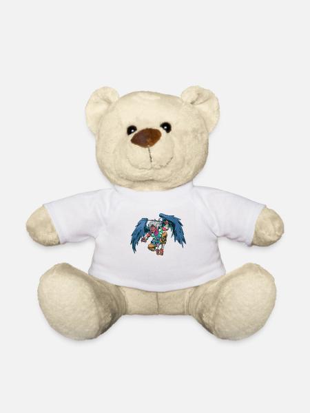 Japanische Yokai Figur Tengu - Teddy - Weiß