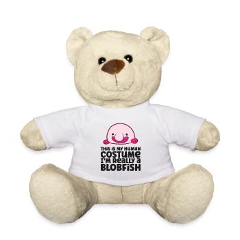 C’est mon costume humain, je suis vraiment un blobfish - Nounours - blanc - Devant
