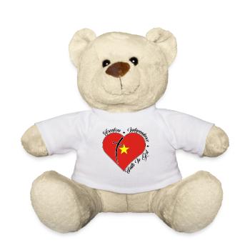 Freedom Faith in God - Vietnam - Teddy Bear - white - Front