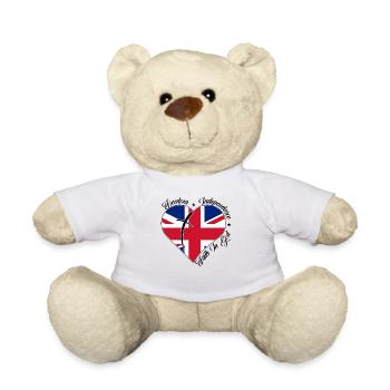 Freedom Faith in God - England - Teddy Bear - white - Front
