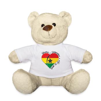 Freedom Faith in God - Ghana - Teddy Bear - white - Front