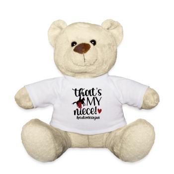 Meilleur cadeau de tante de course de baril Barrel Racer - Nounours - blanc - Devant