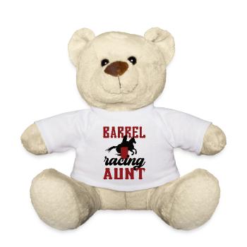 Barrel Racing Tante Cadeau Barrel Racing Tante - Nounours - blanc - Devant