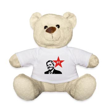 Lula PT 13 - Estrela Vermelha - Teddy Bear - white - Front