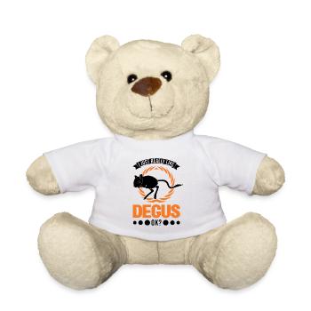 I just really like Degus, ok - Teddy Bear - white - Front