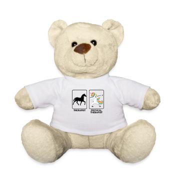 Drôle de physiothérapeute - Nounours - blanc - Devant
