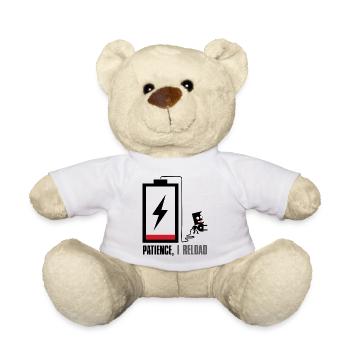 Patience, i reload... - Teddy Bear - white - Front