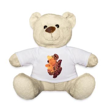 Koala mit Kind, Umwelt, Feuer, Regenwald - Teddy - Weiß - Vorne