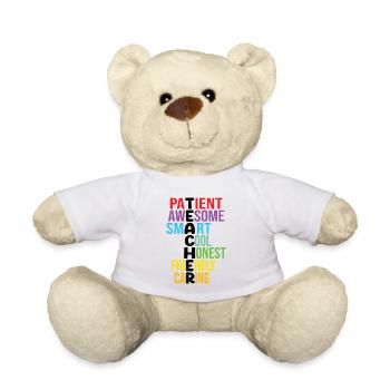 Teacher - Lehrer Aufzählung - Teddy - Weiß - Vorne