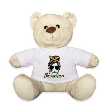 Fière femme jamaïcaine - Nounours - blanc - Devant