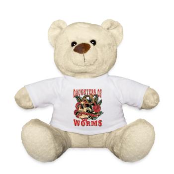 Worms Frau Geschenk daughters of Worms Frauen - Teddy - Weiß - Vorne
