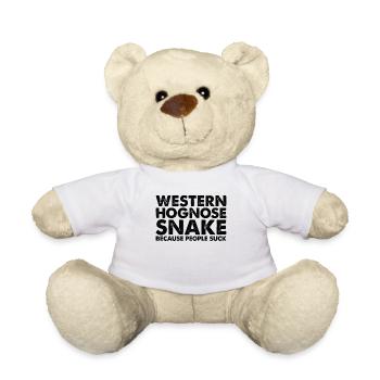 Les gens sucent le serpent hognose occidental - Nounours - blanc - Devant
