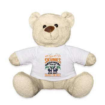 Skunk lovers - Teddy Bear - white - Front