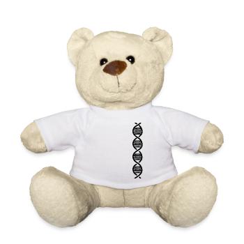 Schwarze DNA Mundharmonika für Mundharmonikaspieler - Teddy - Weiß - Vorne