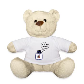 T'as Un Sushi ? Idée Cadeau Drôle - Nounours - blanc - Devant