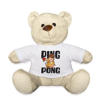 Table Tennis Ping-pong Outfit Table Tennis Player - Teddy Bear - white - Front