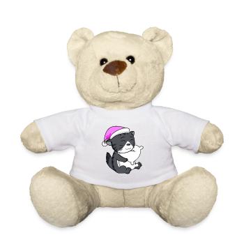 Katze Katzenrasse Norwegische Waldkatze - Teddy - Weiß - Vorne